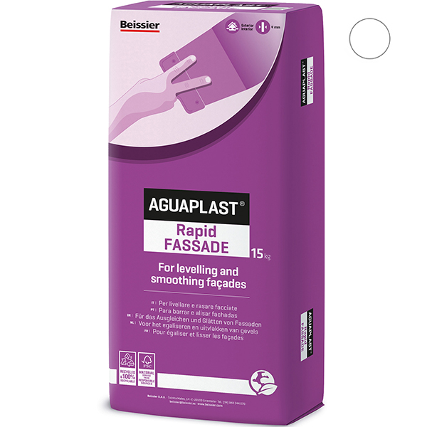 Aguaplast Rapid Fassade Stucco in Polvere Bianco KG 15 - AGUAPLAST